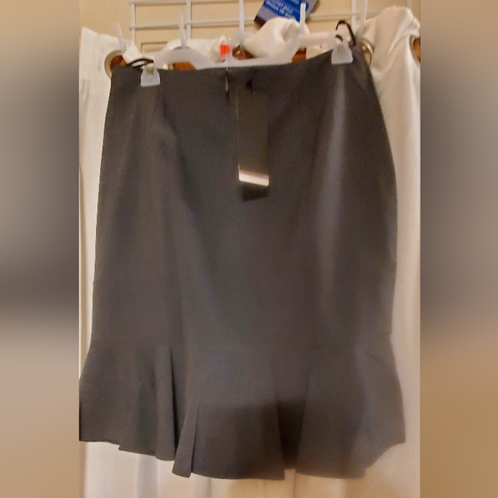 GOODYOUNG Women Work lined Business Pencil Skirt with ruffles